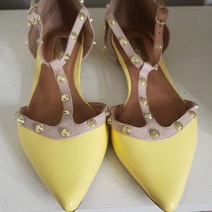 Yellow Studded Shoes